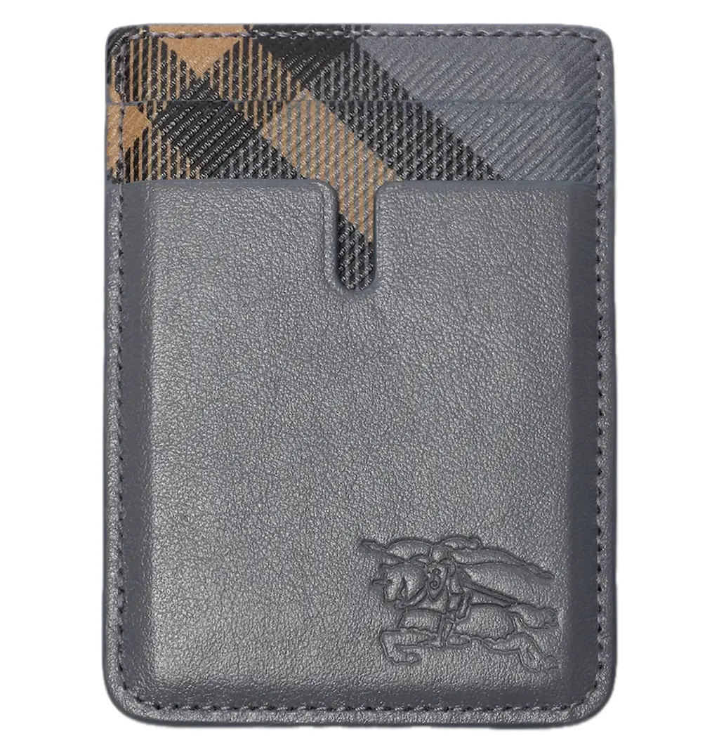 Ví Burberry Pop Check Magnetic Card Case ‘Grey’ 81234991