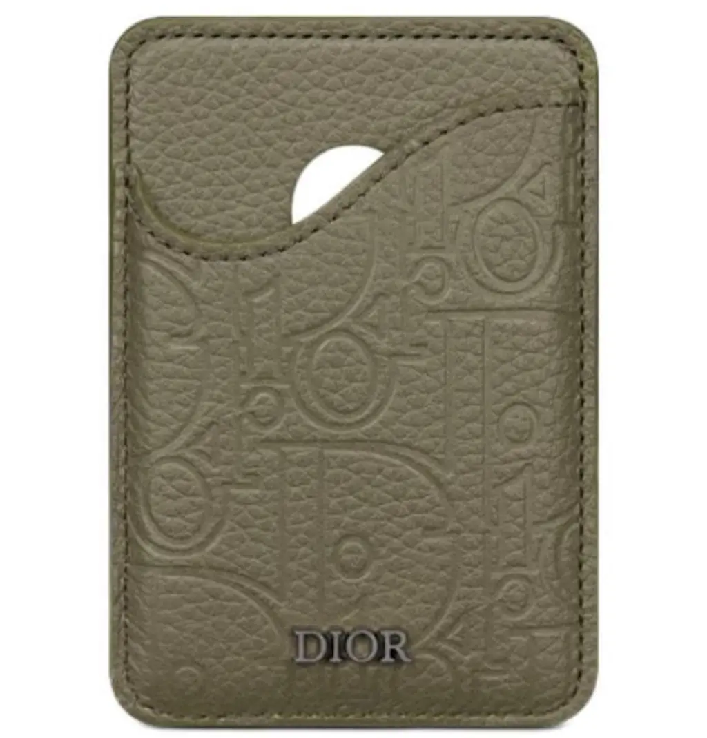 Ví Dior Gravity Print Card Holder 'Olive' 2ADCH168FLG-H635