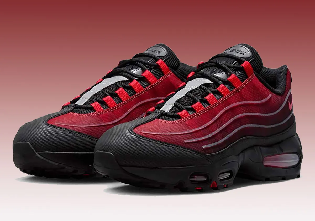 Nike Air Max 95 Tech “Tough Red” 2026: thiet ke retro va hien dai, phoi mau do noi bat