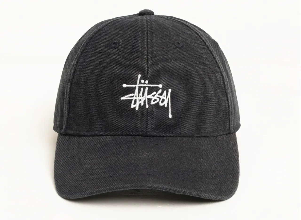 Mũ Stüssy Basic Washed Canvas 'Black' 1311210-BLACK