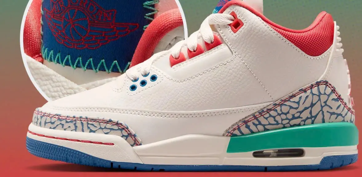Air Jordan 3 “Chalk” phien ban tre em voi phoi mau co dien va chi tiet noi bat