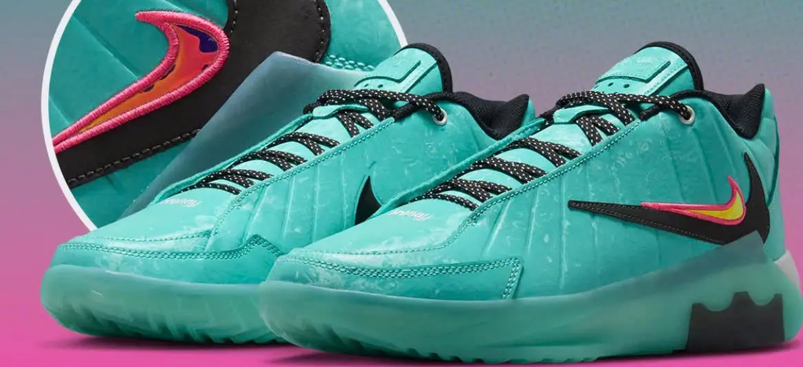 Giay Nike LeBron Witness 9 South Beach voi thiet ke xanh hong noi bat