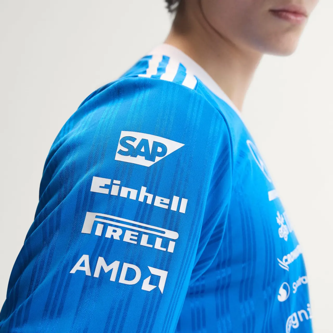 Áo Adidas Mercedes AMG Petronas F1 Jersey ‘Blue’ KT5127 - Ảnh 4