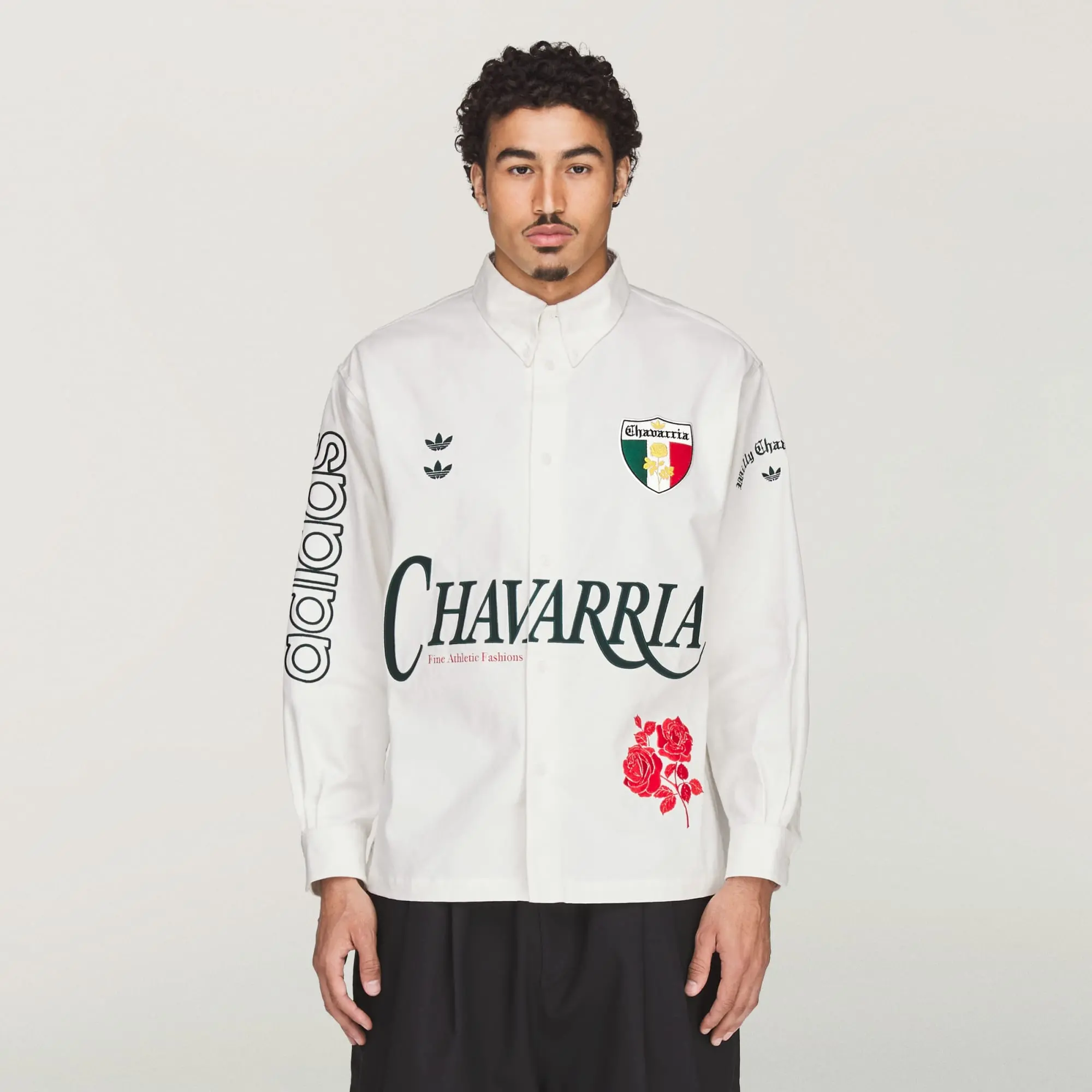 Alternative view of Áo Adidas x Willy Chavarria Button Up Shirt 'White' KV1980