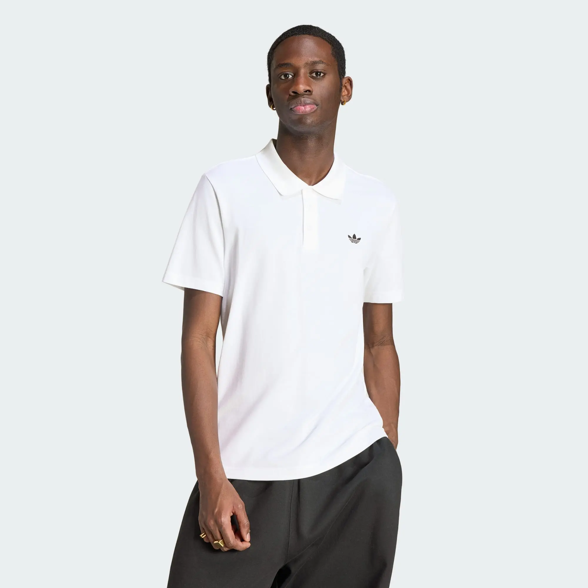 Alternative view of Áo Adidas Polo Trefoil Essentials 'White' KS9800