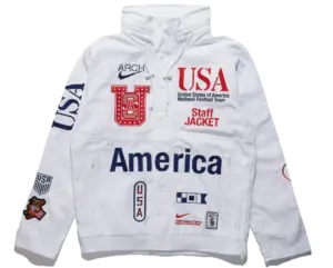 Áo Nike USA x VAA Woven Staff Jacket 'White' II9805-100