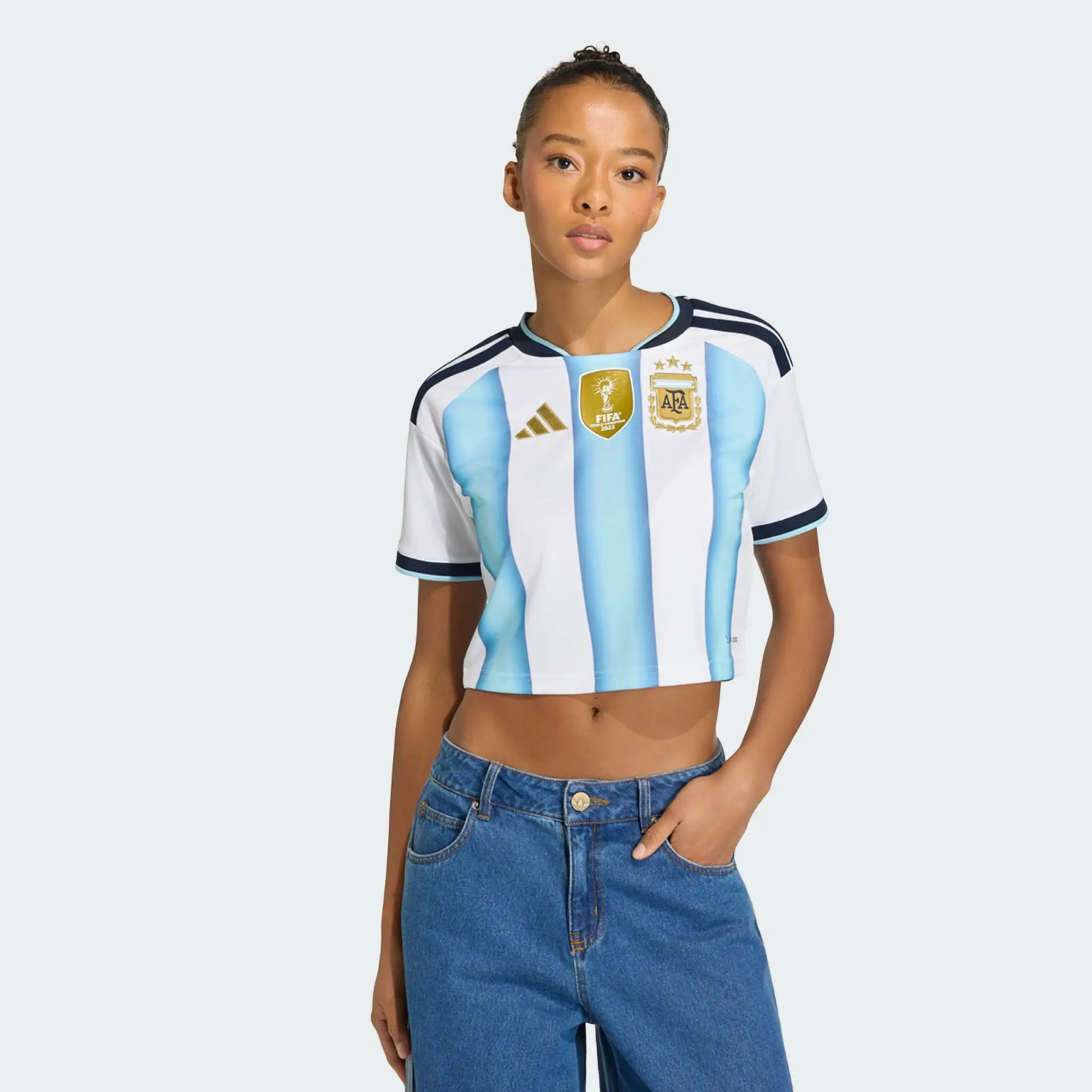 Alternative view of Áo Adidas Argentina 26 Home Short-Sleeve Jersey KE5982