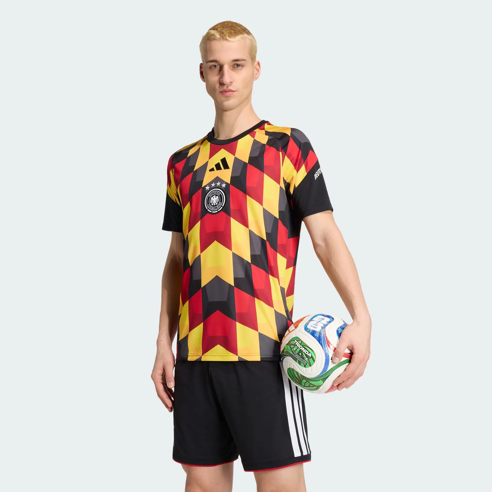 Alternative view of Áo Adidas Germany 26 Home Kit Pre-Match ‘Black’ JZ4577