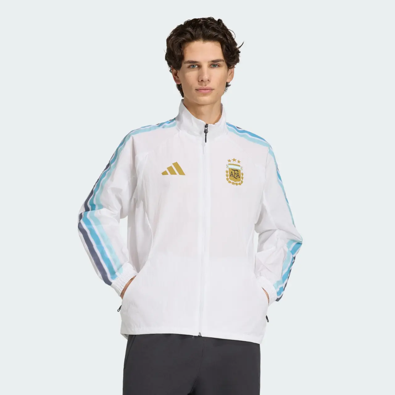 Alternative view of Áo Adidas Argentina National Team Anthem Home Jacket JZ6285