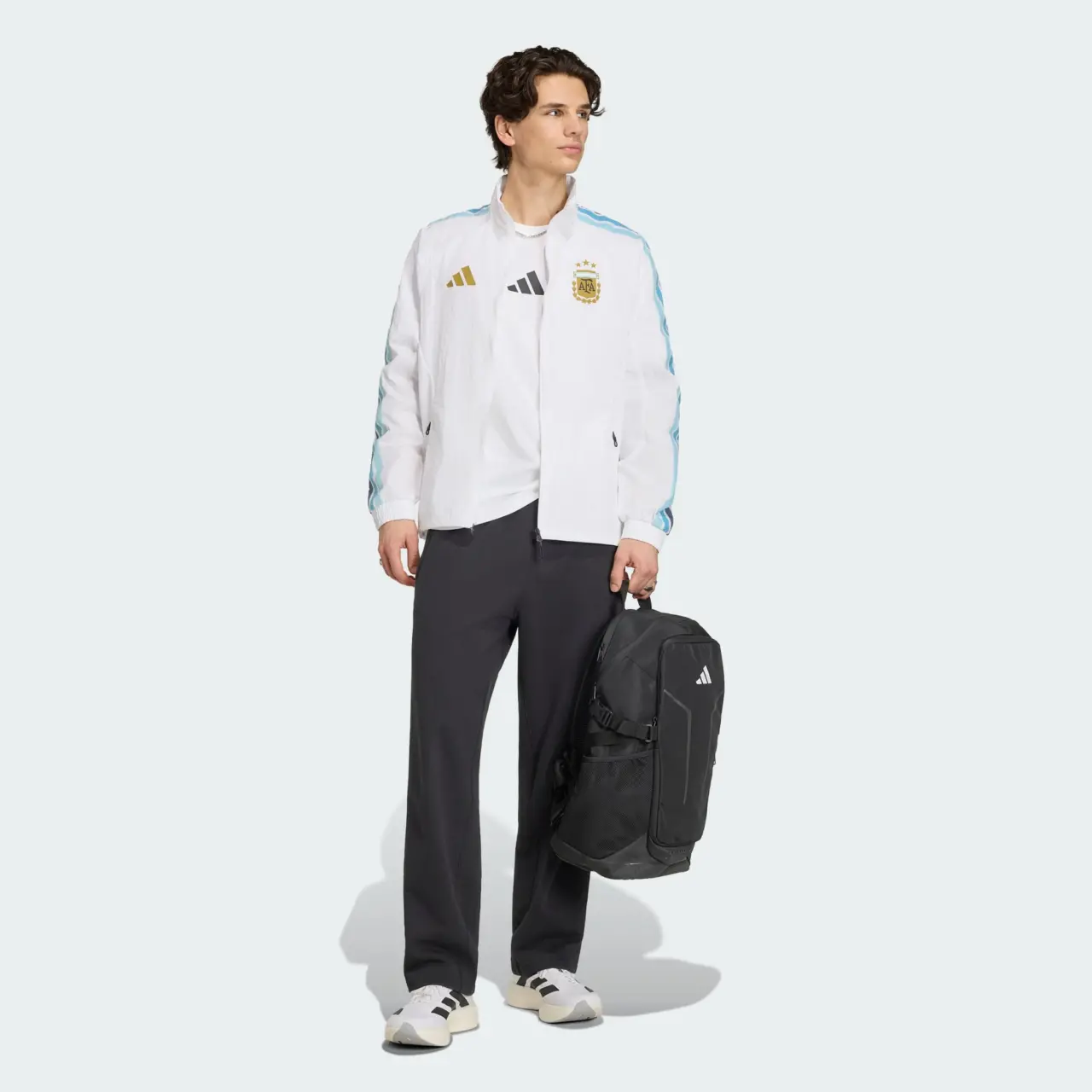 Áo Adidas Argentina National Team Anthem Home Jacket JZ6285 - Ảnh 4