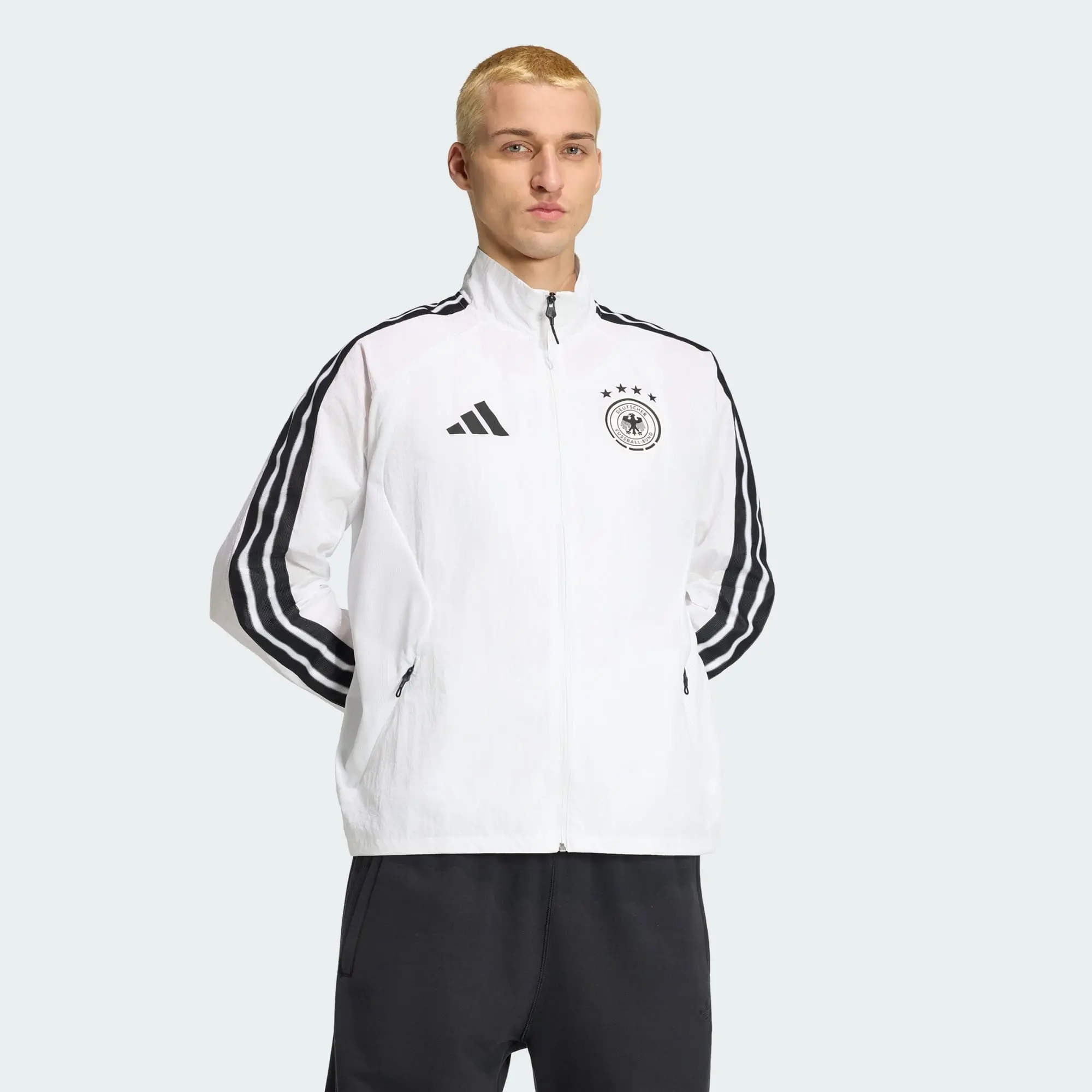 Alternative view of Áo Adidas Germany National Team Home Flag Ceremony JZ9339