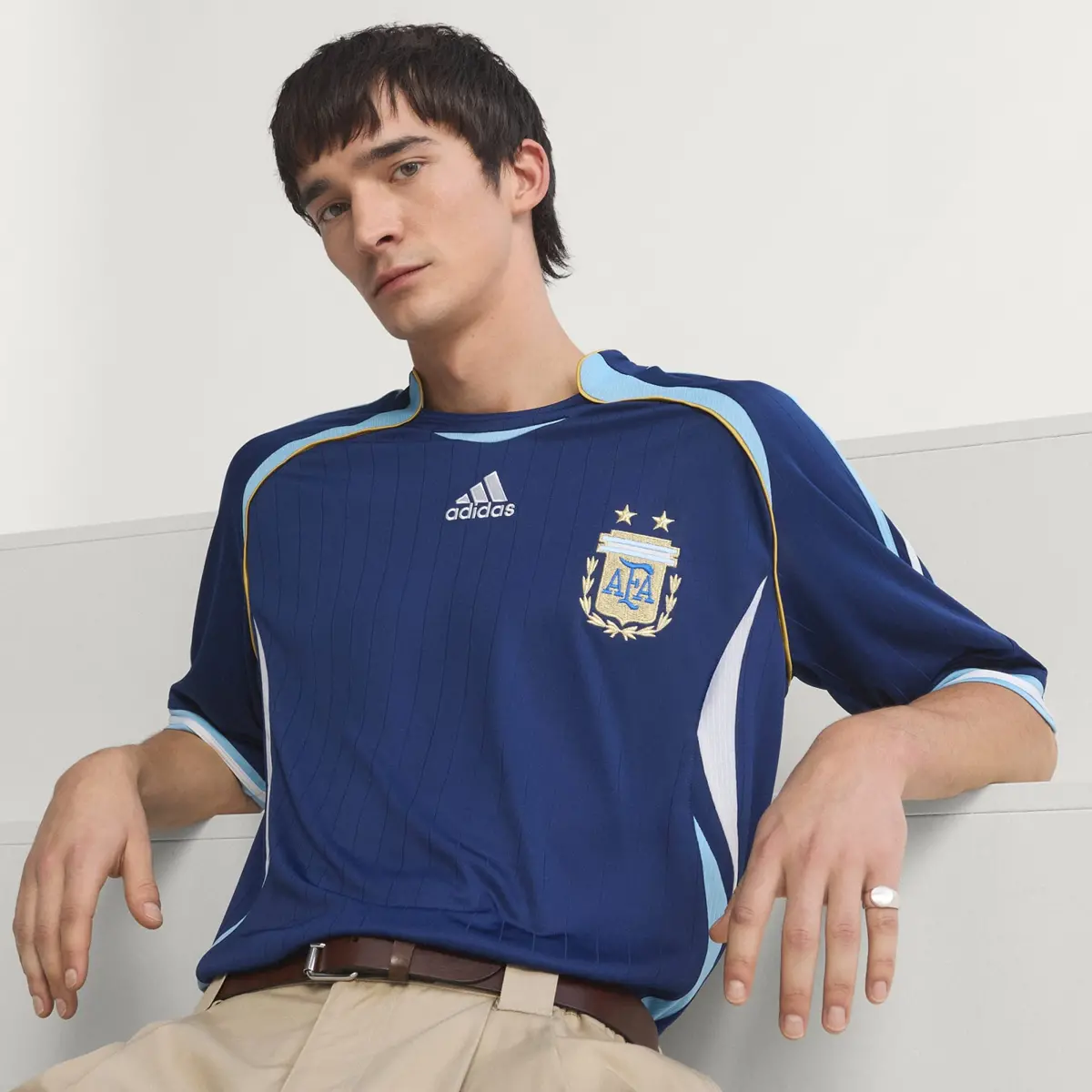 Alternative view of Áo Adidas Argentina Away 2006 'Dark Blue' KF0321