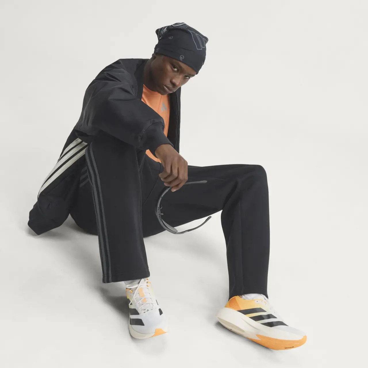 Alternative view of Giày Adidas Adizero Evo SL 'White Lucid Tangerine' KJ2521
