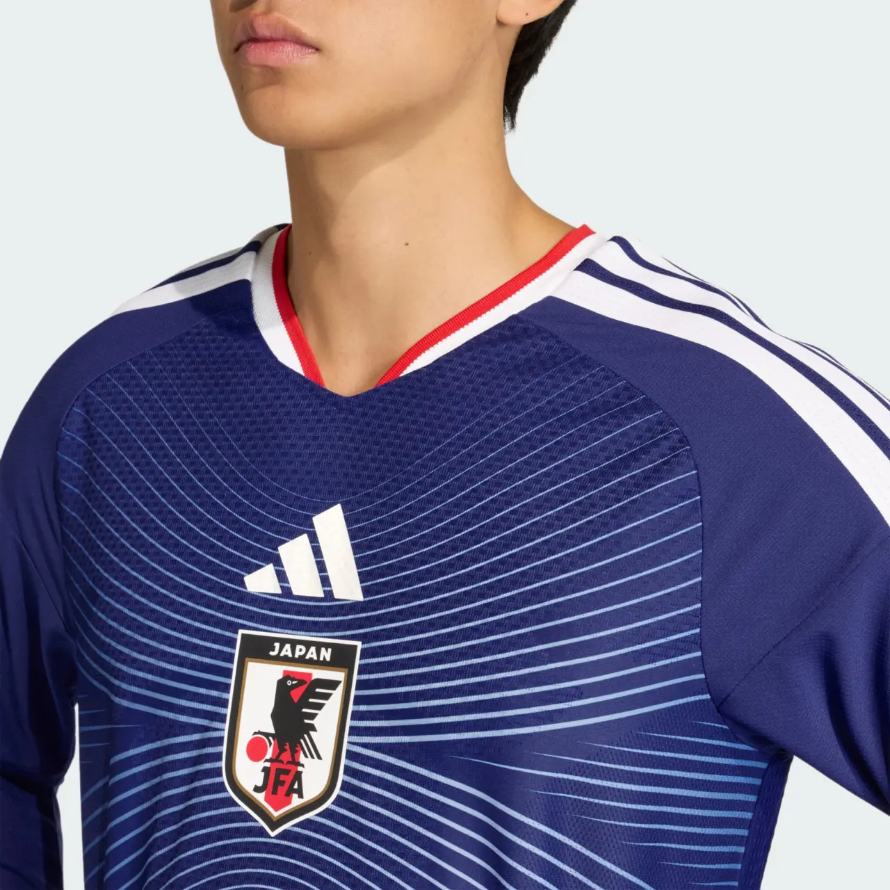 Áo Adidas Japan 26 Home Authentic Jersey Long Sleeve JZ9681 - Ảnh 6