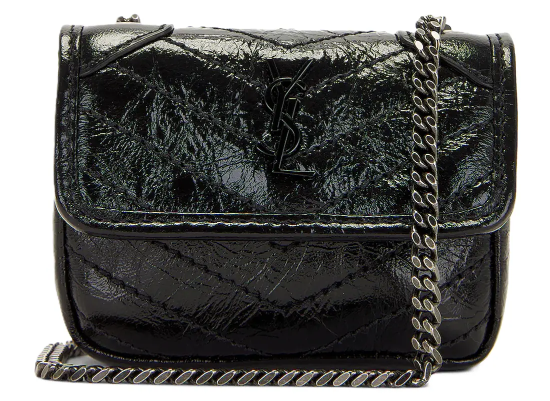 Túi Saint Laurent Niki Airpod Case 'Nero' 710844-0EN04-1000