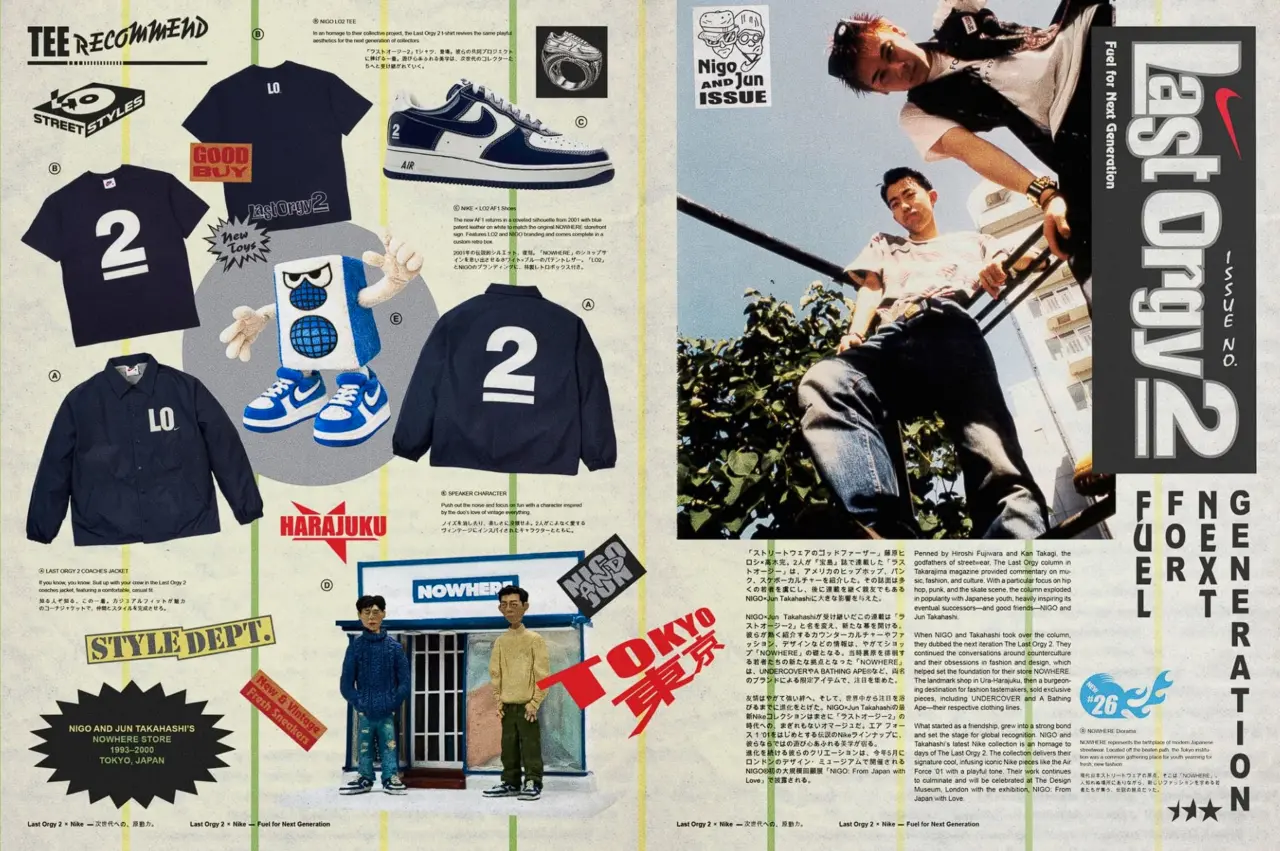 Hinh anh 1: Giay Nike x Nigo Air Force 1 World Tour voi thiet ke doc dao va chat lieu da bong cao cap