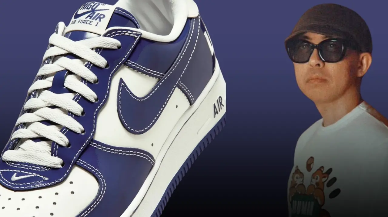 Giay Nike x Nigo Air Force 1 World Tour voi thiet ke doc dao va chat lieu da bong cao cap