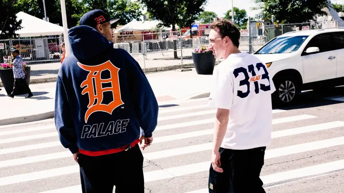 Hinh anh bo suu tap Palace Skateboards x Detroit Tigers '313'