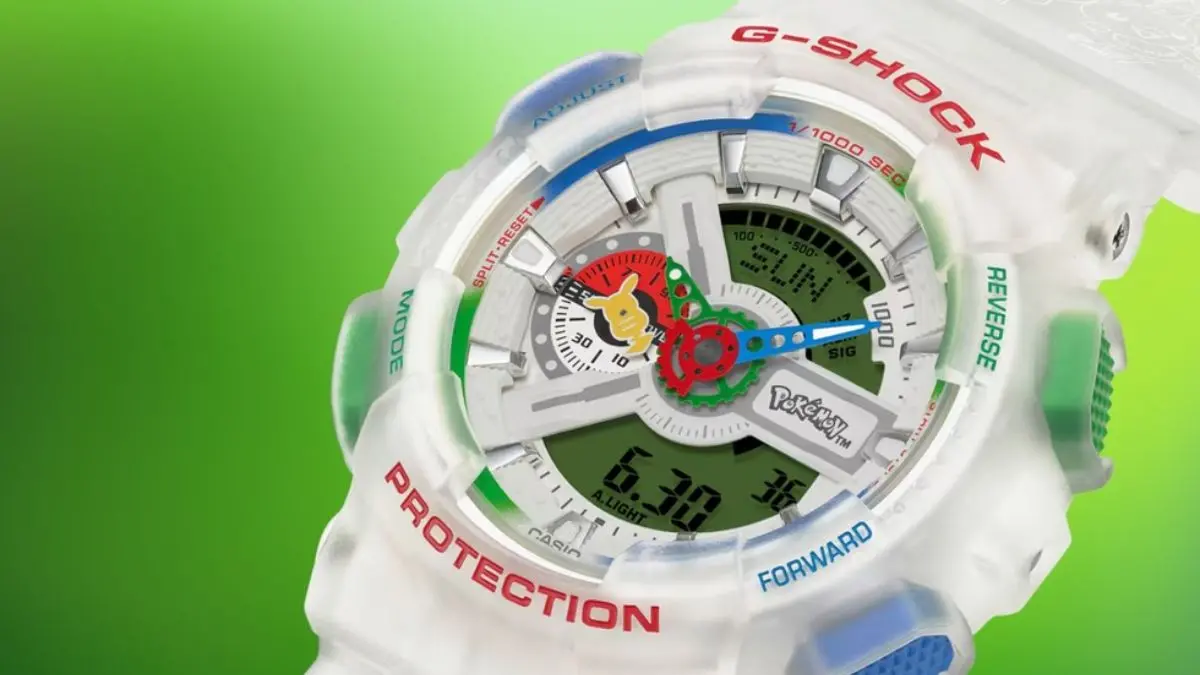 Casio G-SHOCK GA110PKM-7A phien ban Pokemon voi thiet ke ky niem