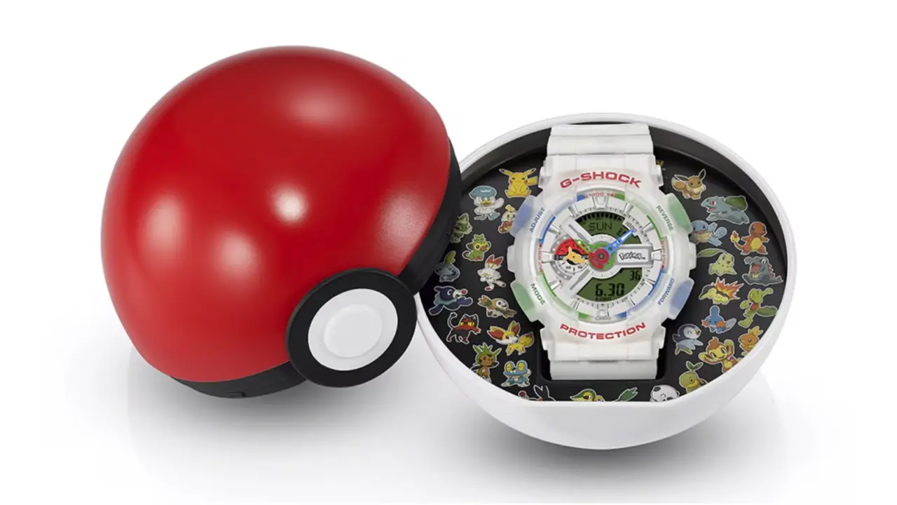 Hinh anh 2: Casio G-SHOCK GA110PKM-7A phien ban Pokemon voi thiet ke ky niem