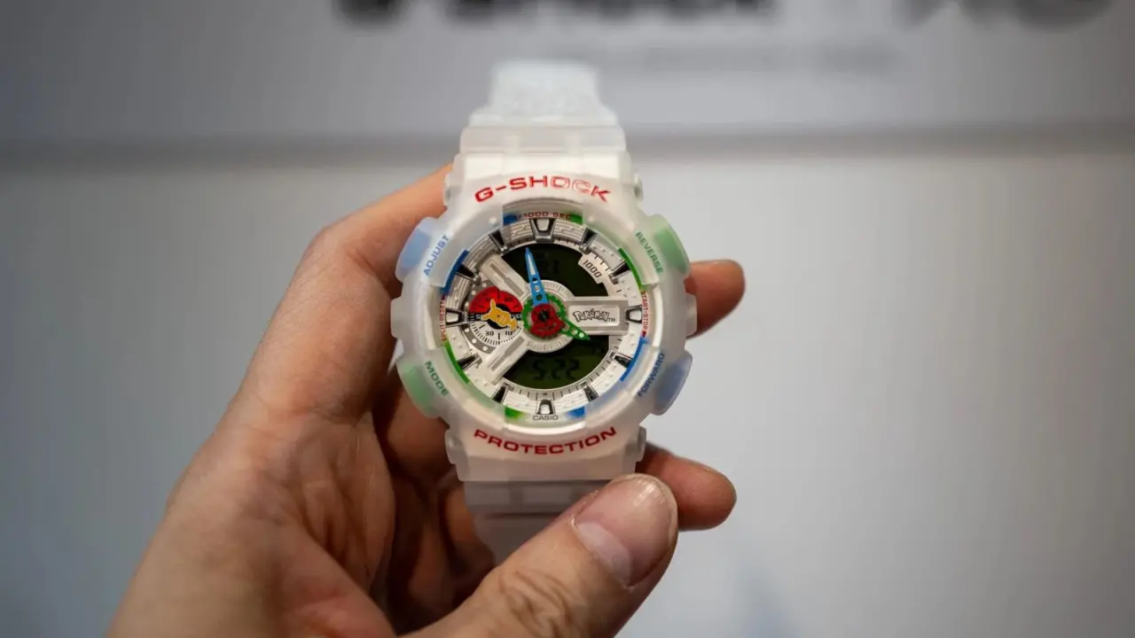 Hinh anh 3: Casio G-SHOCK GA110PKM-7A phien ban Pokemon voi thiet ke ky niem