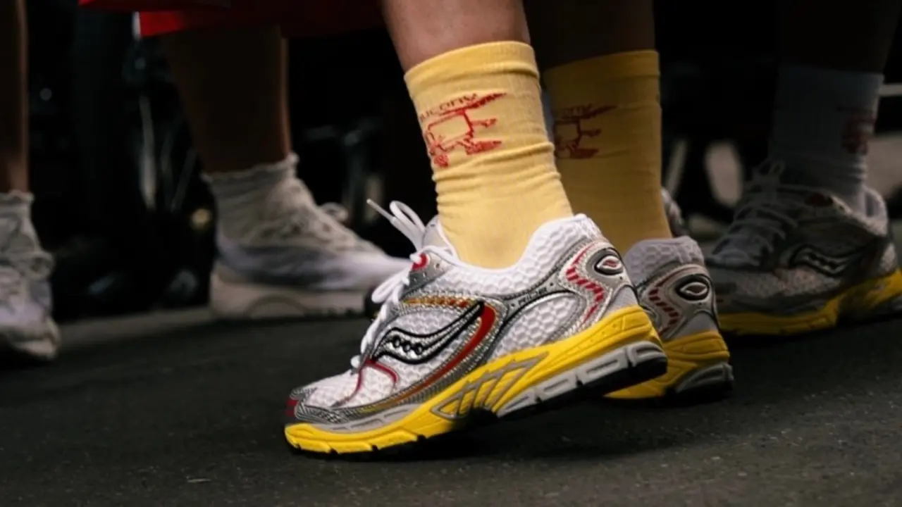 Hinh anh 3: Giay Saucony ProGrid Ride 1 phoi mau Buttercup Yellow