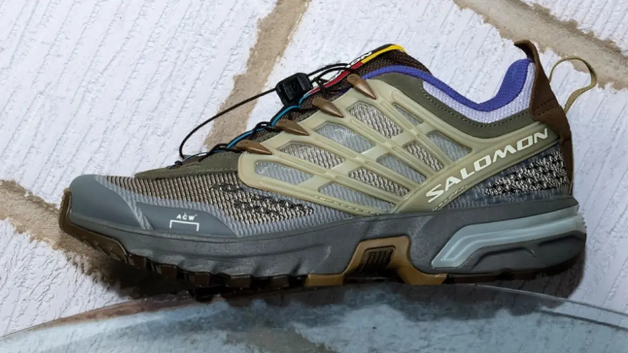 Hinh anh 2: Hinh anh giay Salomon ACS Pro x A-Cold-Wall* voi thiet ke deconstructed doc dao