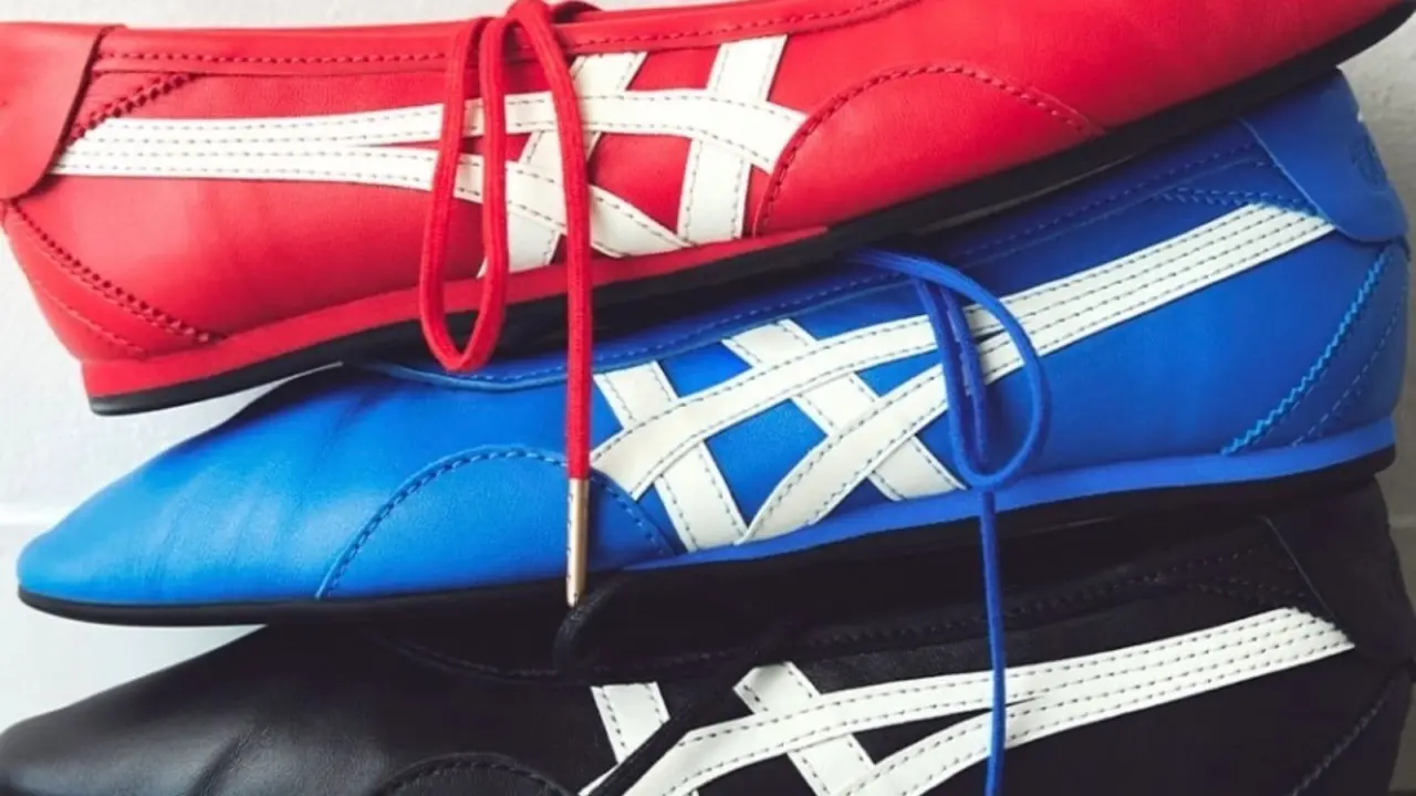 Hinh anh 1: Onitsuka Tiger Gymnarina - phien ban balletcore tu Mexico 66