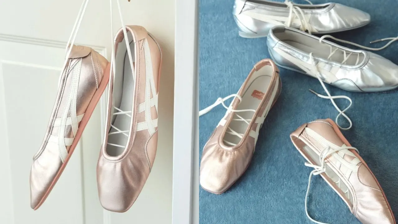 Hinh anh 2: Onitsuka Tiger Gymnarina - phien ban balletcore tu Mexico 66