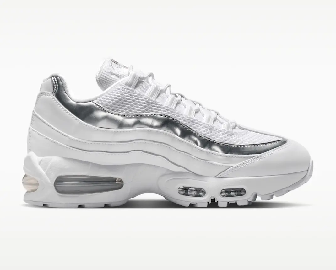 Alternative view of Giày Nike Air Max 95 SE 'White Metallic Silver' IR1129-100