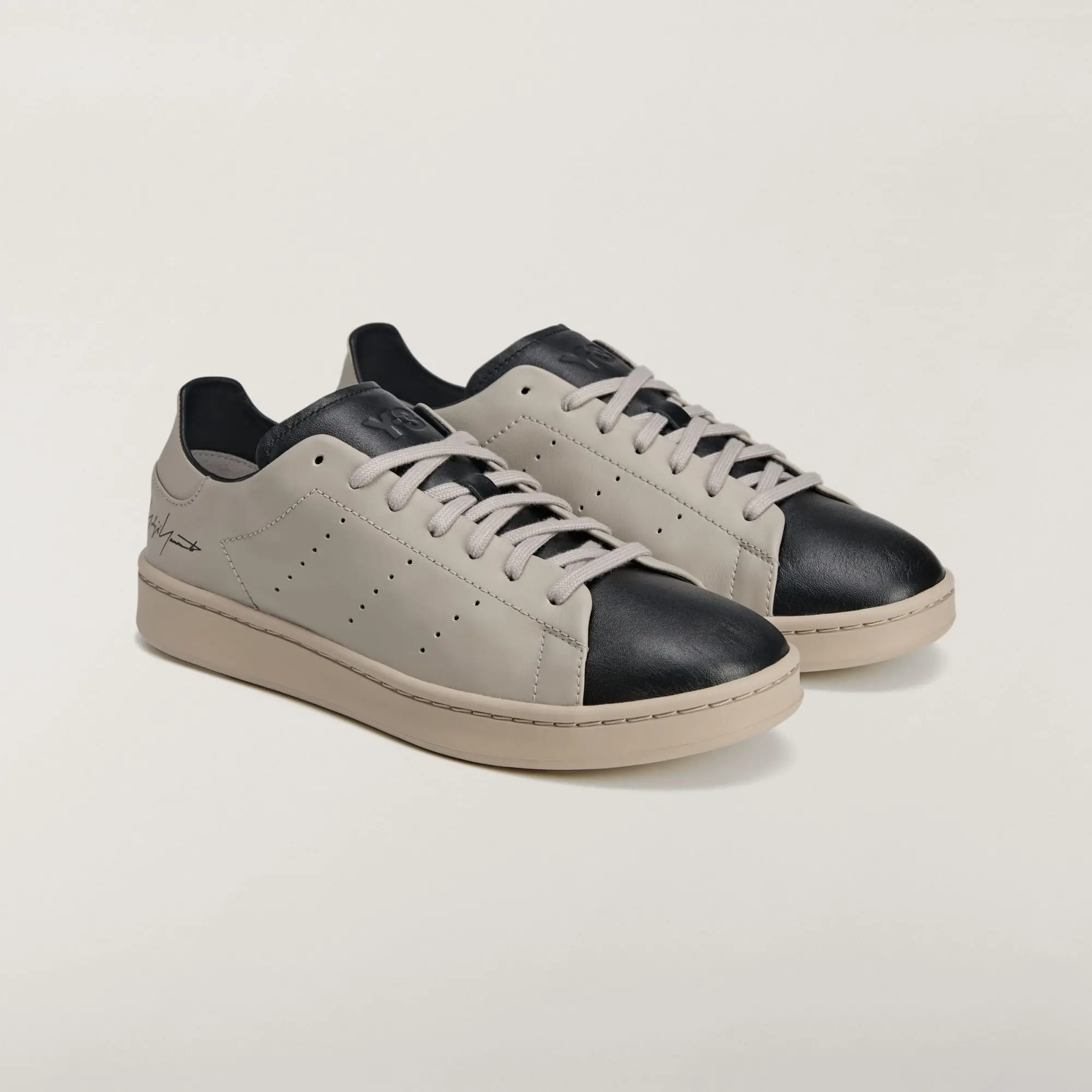 Alternative view of Giày Adidas Y-3 Stan Smith 'Light Brown Black' JR4221