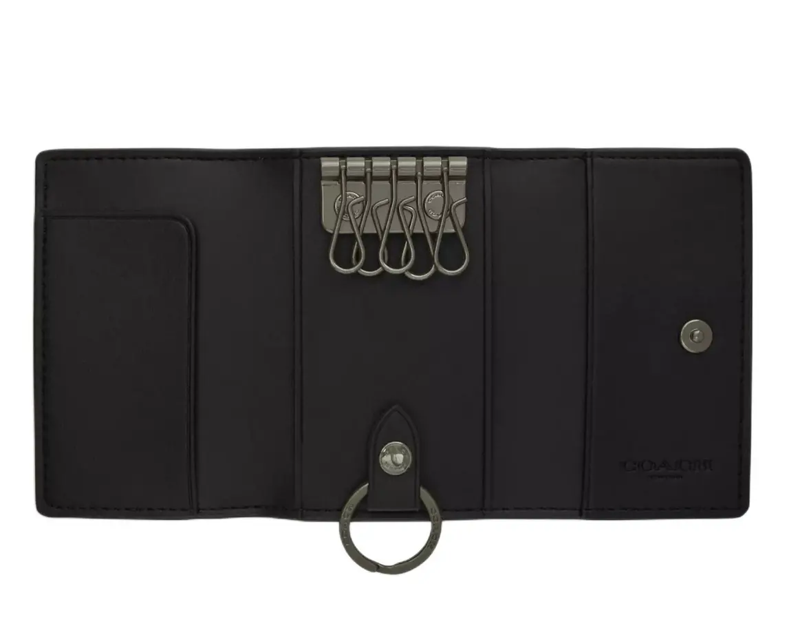 Alternative view of Ví Coach Key Pouch 'Black' CAR00-QBMI5