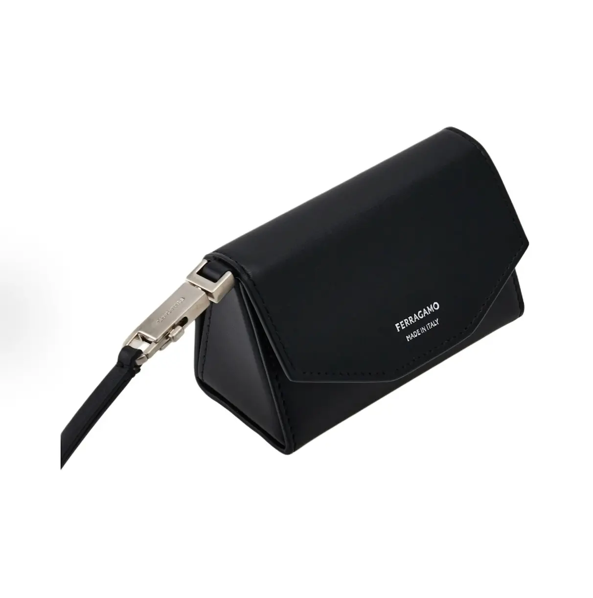 Alternative view of Túi Salvatore Ferragamo Strap Clutch Bag 'Black' 661308-770095