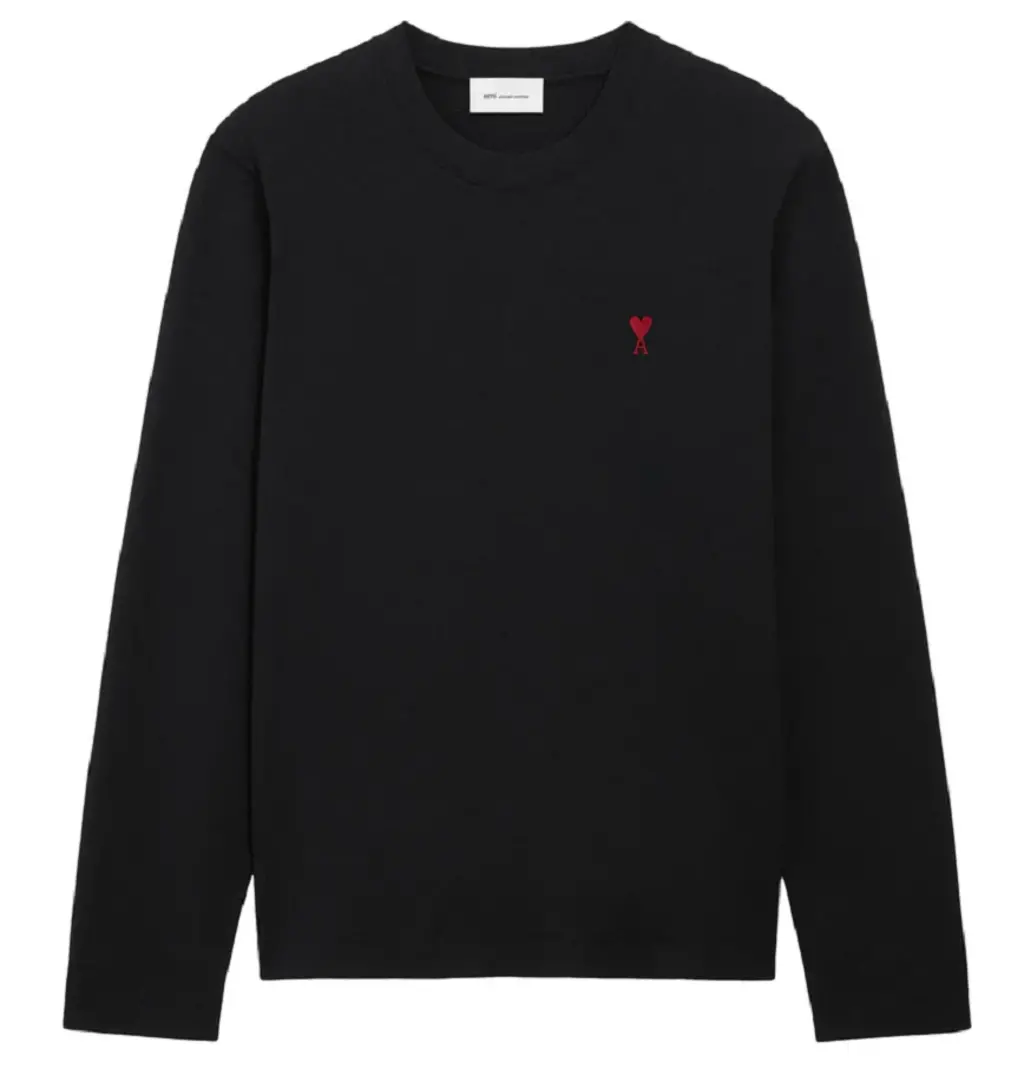 Áo Ami De Coeur Longlseeves 'Black' BFUTS235-724-001