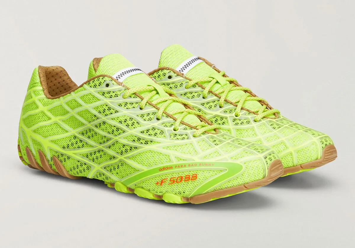 adidas F50 Ghost Sprint Solar Slime giay sneaker mau xanh voi chi tiet cam