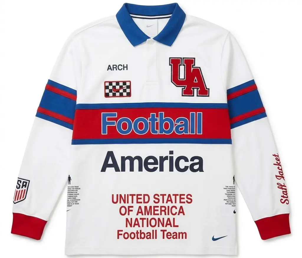 Áo Nike USA x VAA Long-Sleeve Rugby Top ‘White’ IM3227-100
