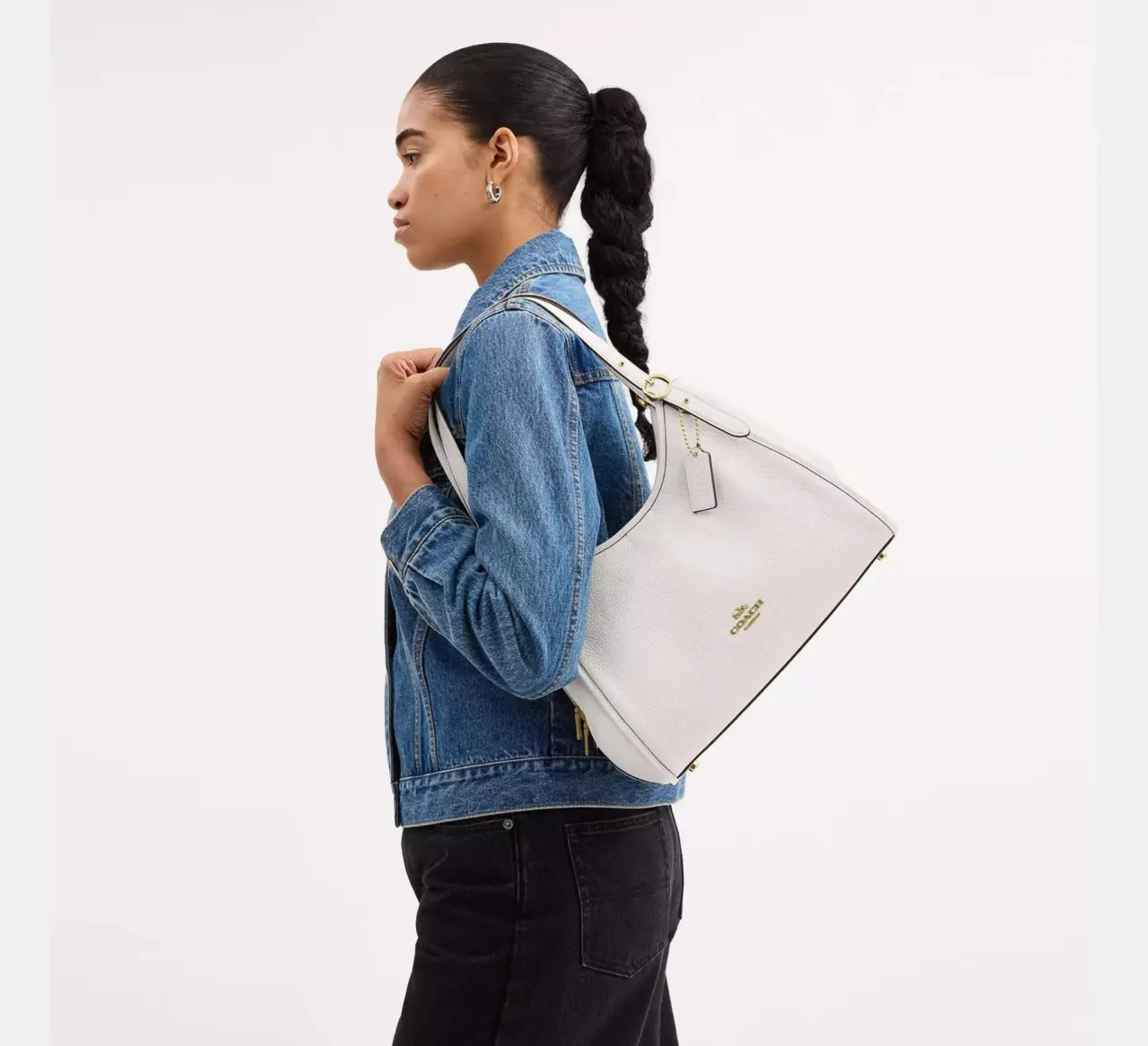 Alternative view of Túi Coach Erin Shoulder Bag ‘Chalk’ CAQ86-IMCHK