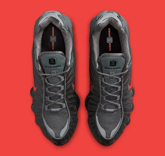 Alternative view of Giày Nike Shox TL SE 'Smoke Grey Bright Crimson' IQ6599-003