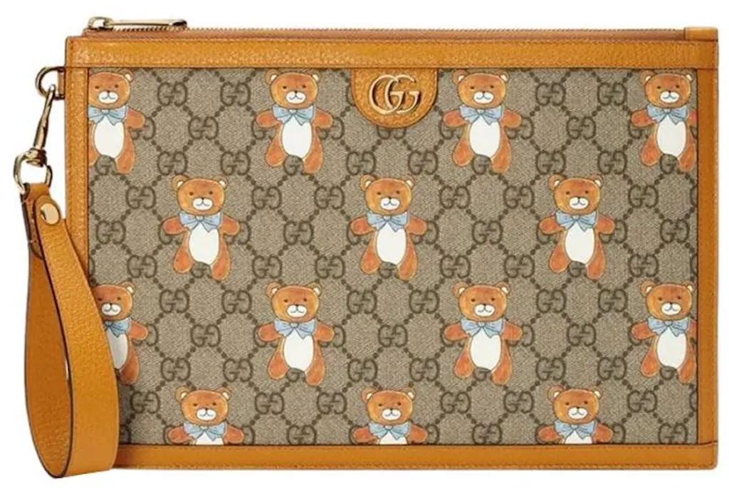 Túi Gucci Canvas With Leather Clutch ‘Beige’ 660162-2YLAG-8695