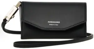 Túi Salvatore Ferragamo Strap Clutch Bag 'Black' 661308-770095