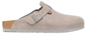 Dép Birkenstock Boston Suede Leather 'Stone Coin' 1027751