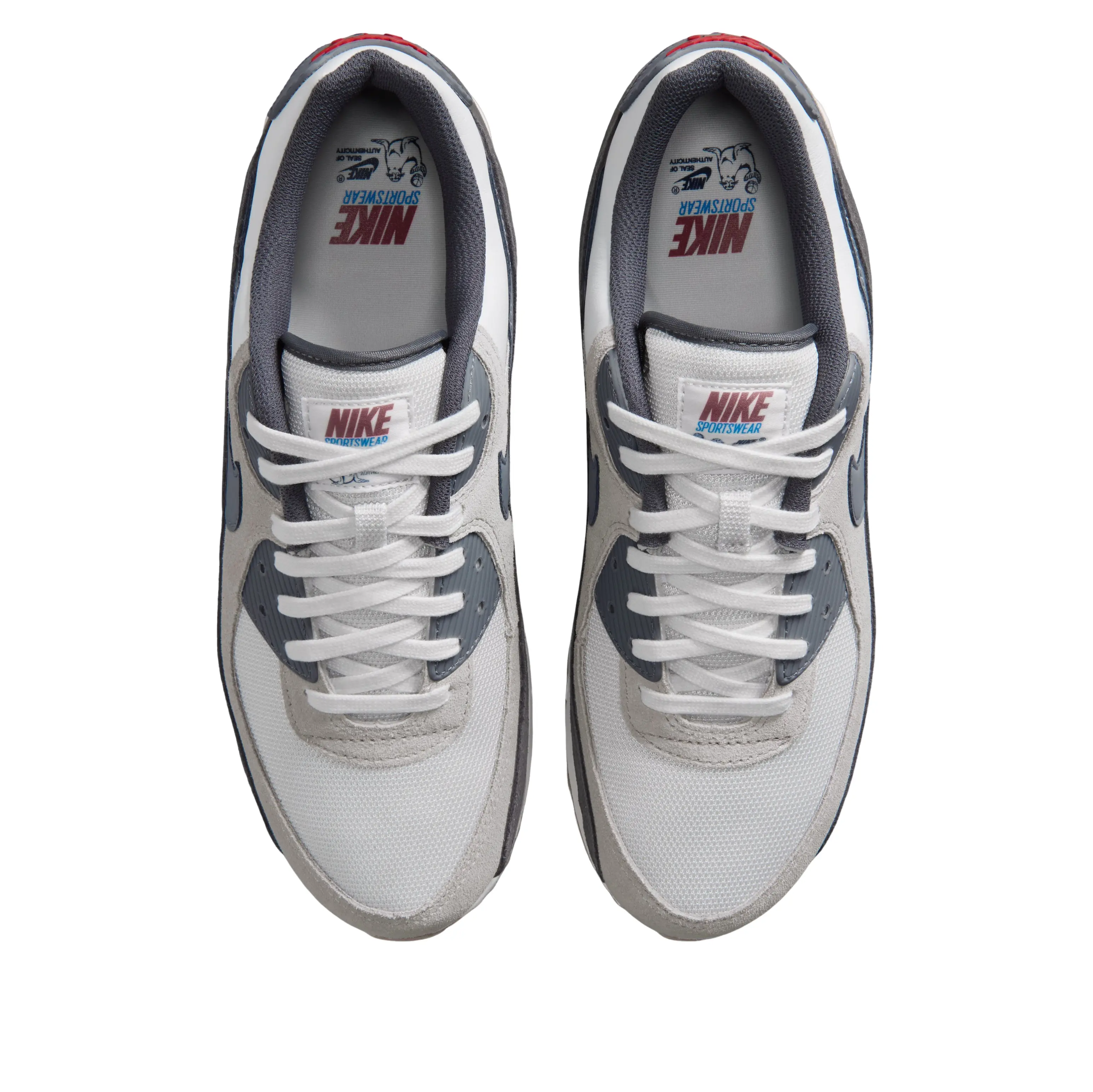Alternative view of Giày Nike Air Max 90 Premium 'White Grey Anthracite' IW6954-121