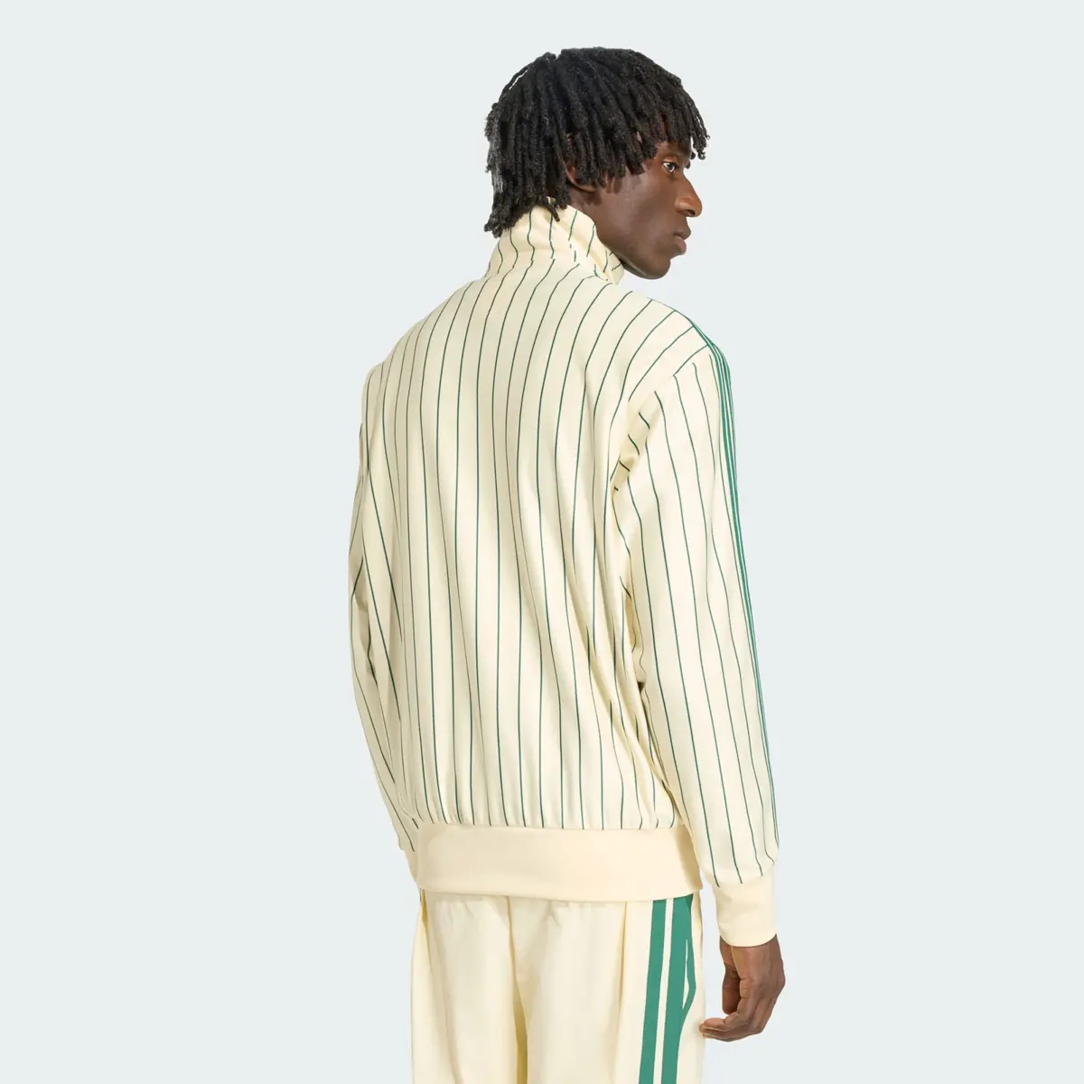 Áo Adidas Firebird Pinstriped Track Jacket 'Warm Vanilla' KT4299 - Ảnh 5