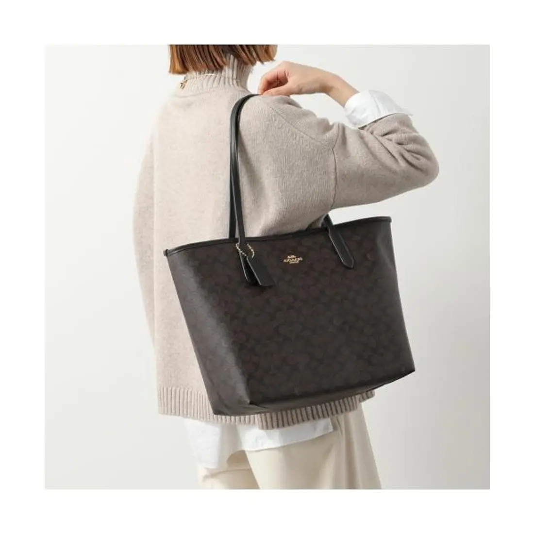 Túi Coach City Tote Bag 'Walnut' CV976-IMXAQ - Ảnh 3