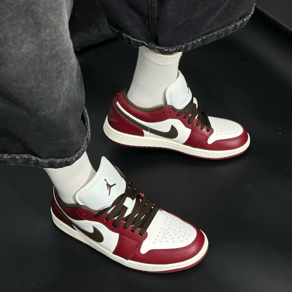 Giày Nike Air Jordan 1 Low SE 'Brown Team Red' IX5004-121 - Ảnh 3