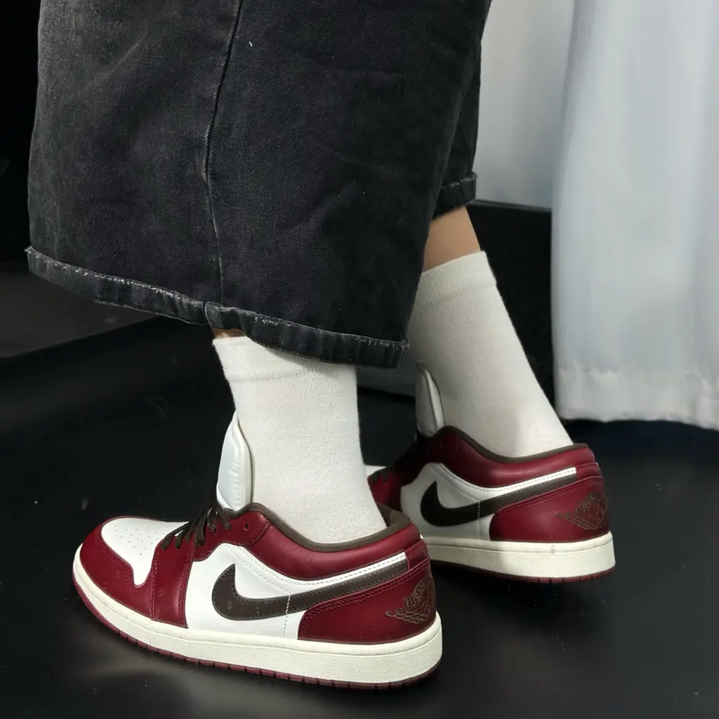 Giày Nike Air Jordan 1 Low SE 'Brown Team Red' IX5004-121 - Ảnh 6