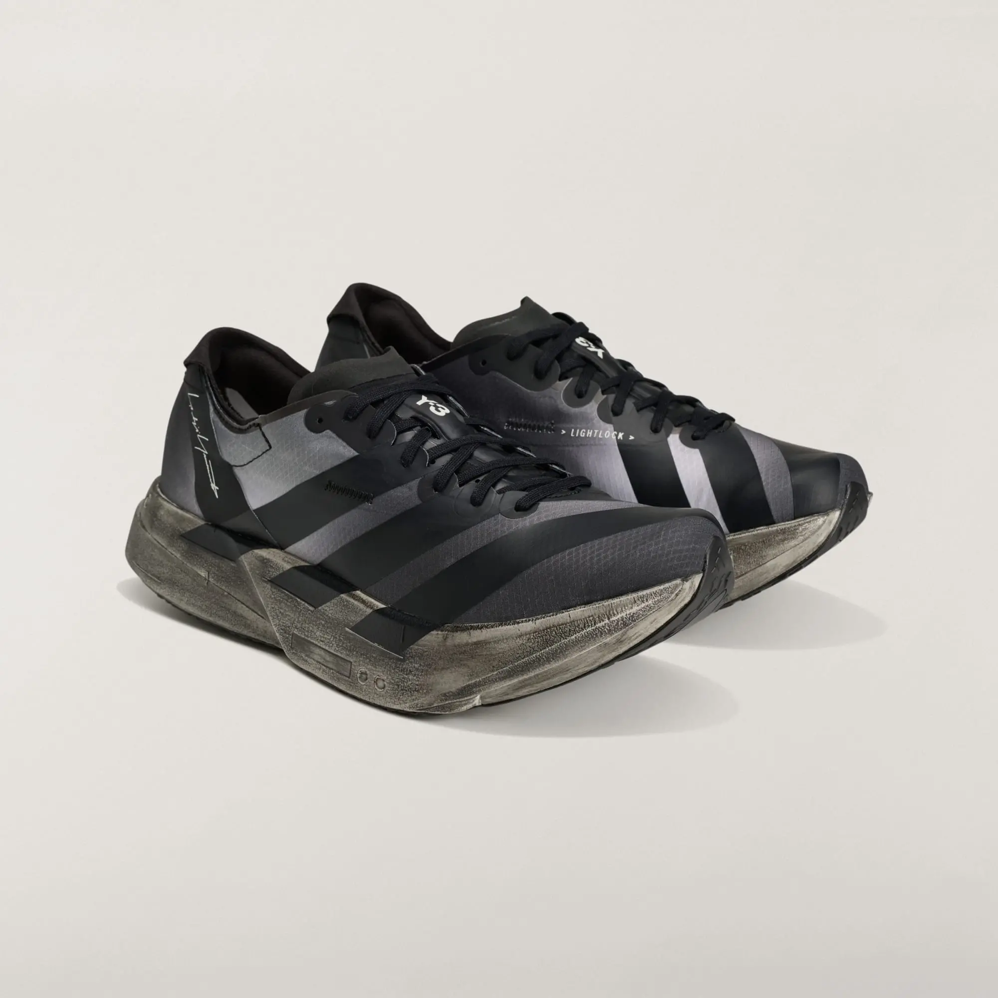 Alternative view of Giày Adidas Y-3 Adios Pro 4 Trainers 'Black Grey' KI7128