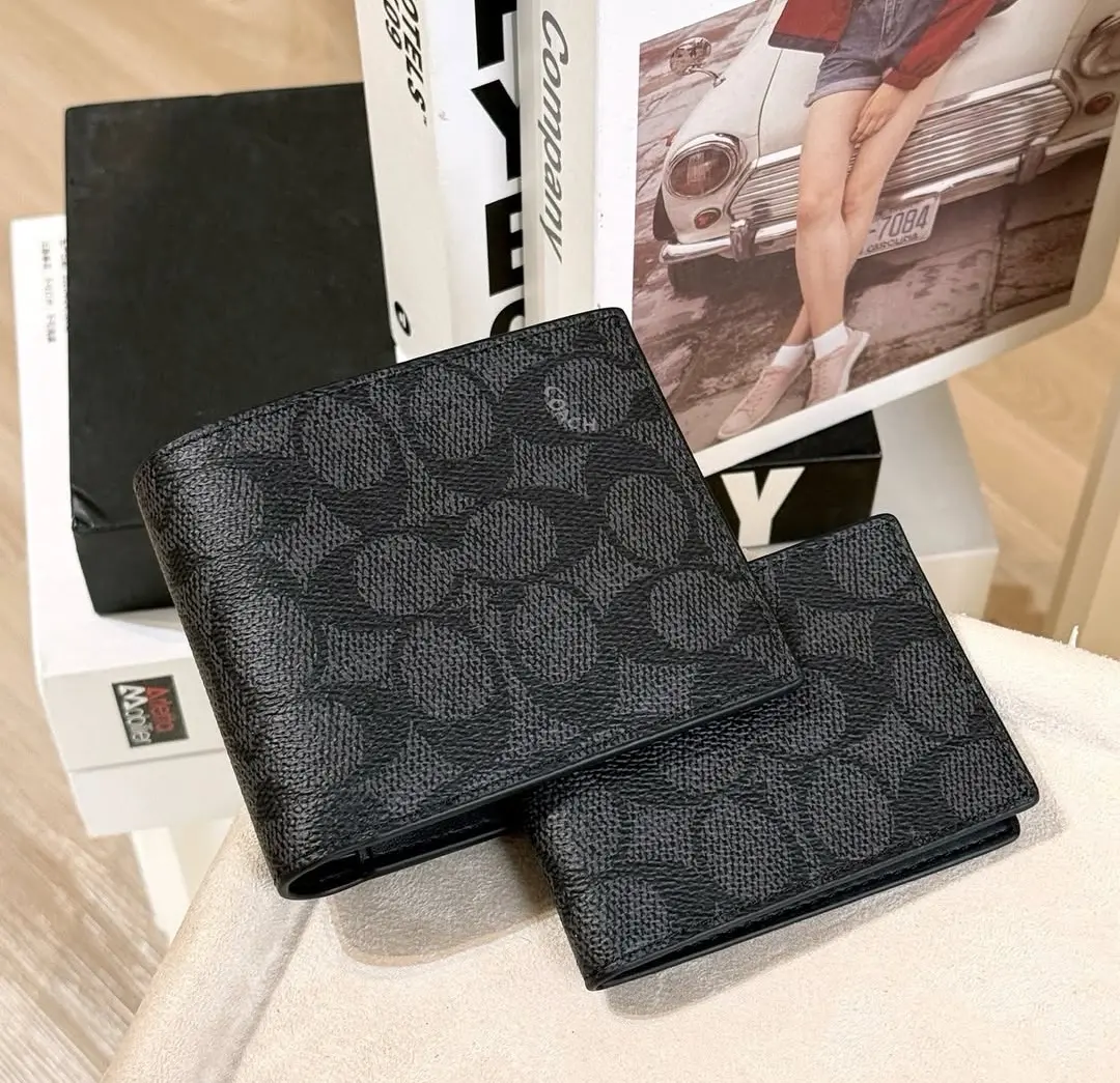 Alternative view of Ví Coach Billfold Wallet 'Black' CY394-QBMI5