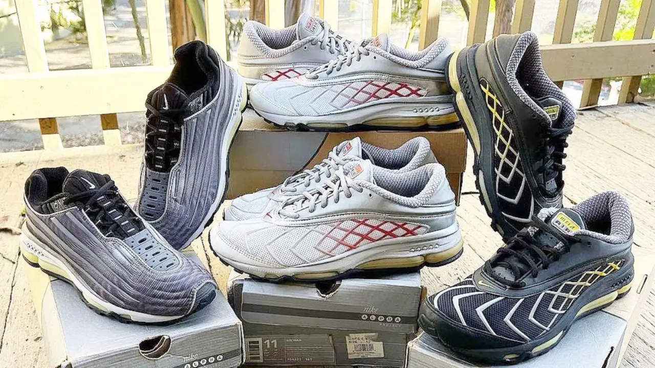 Hinh anh 5: Hinh anh Nike Air Max 2000 Retro phoi mau Triple Black, bieu tuong cua su hoi sinh dong san pham sneaker co dien.