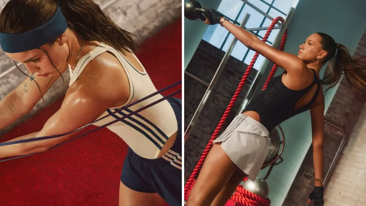 Hinh anh 4: Kendall Jenner mac bo suu tap adidas Originals Sport moi voi ao khoac va legging den tren pho